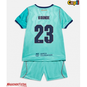 Barcelona Jules Kounde #23 Echipament de Fotbal Replică 2026-27 Copii Treilea (+ Șorturi)